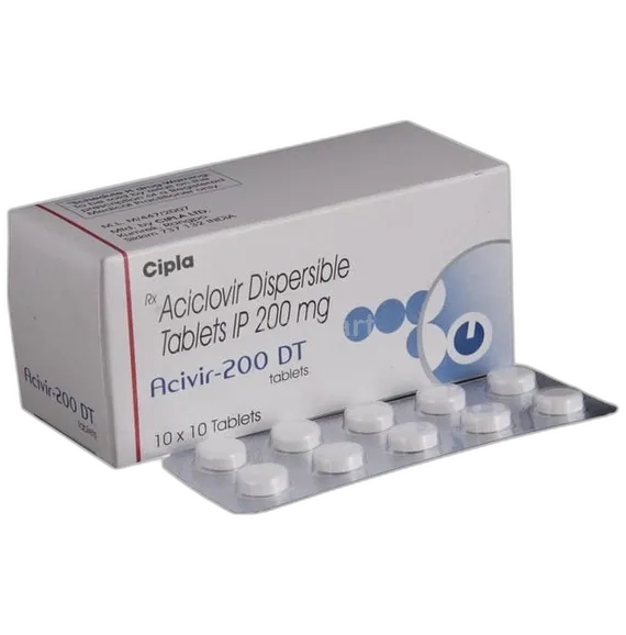 acivir 200dt tablet 10's